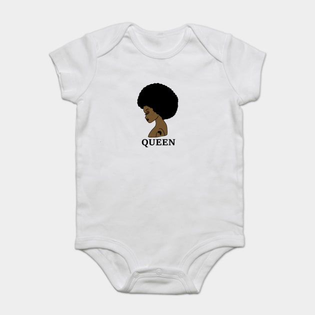 Afro Melanin Queen Black African History Baby Bodysuit by logiamerch